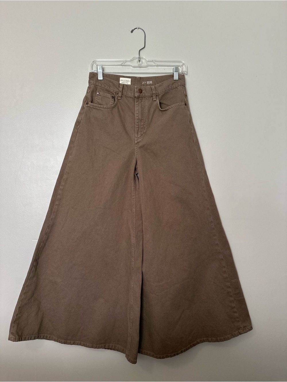 Anthropologie Pilcro Moss Wide-Leg High-Rise Puddle Jeans Size 27 Retro Flare - Picture 5 of 15